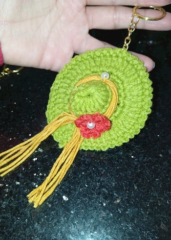 Renkli Püsküllü Bohem Anahtarlık Seti - Görsel 5