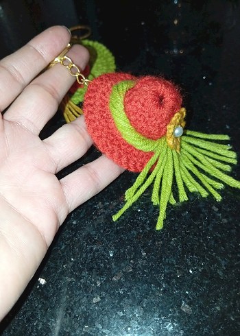 Renkli Püsküllü Bohem Anahtarlık Seti - Görsel 4