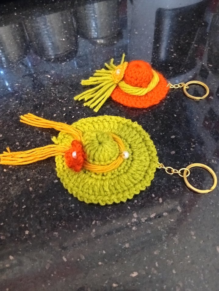 Renkli Püsküllü Bohem Anahtarlık Seti - Görsel 3