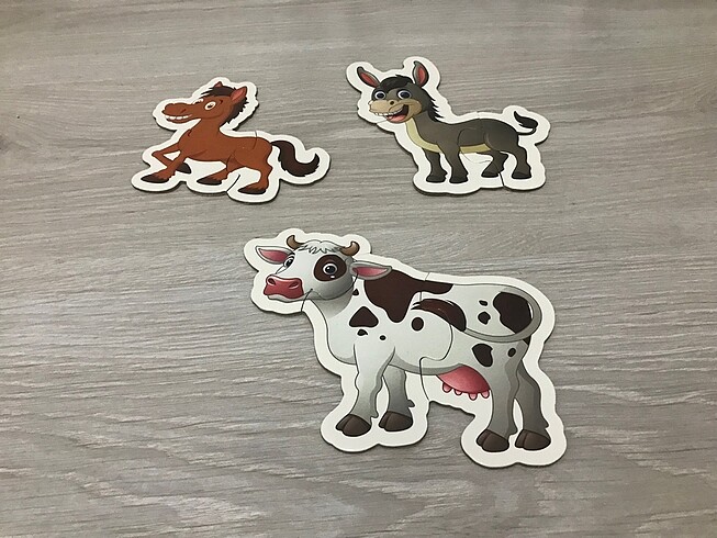  Beden Renk Baby Puzzle Çiftlik Hayvanları
