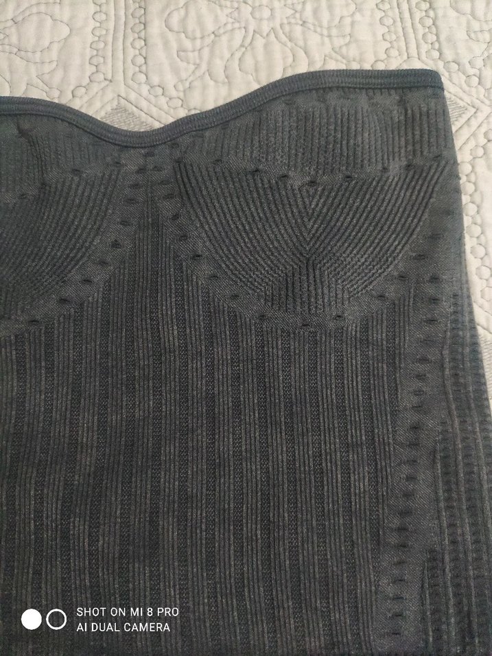 Bershka Gri straplez crop - Görsel 3