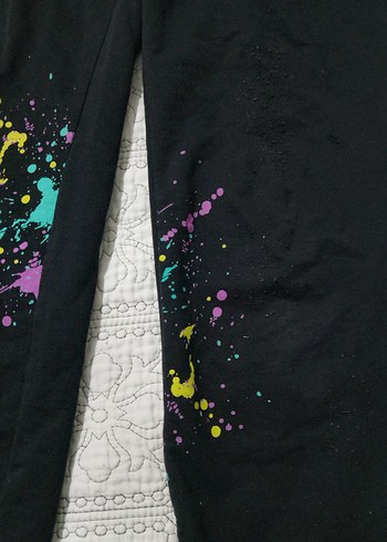 Renkli Desen kız çocuk Spor Eşofman Altı - Görsel 3