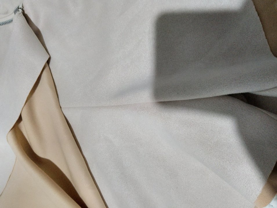 Bej Süet Kadın Mini Etek - Görsel 3