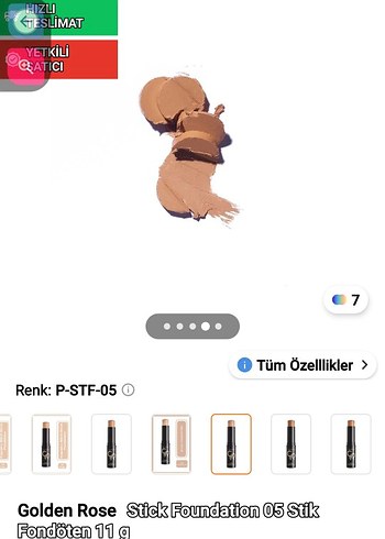 Golden Rose Stick Foundation 05 Beige - Görsel 2