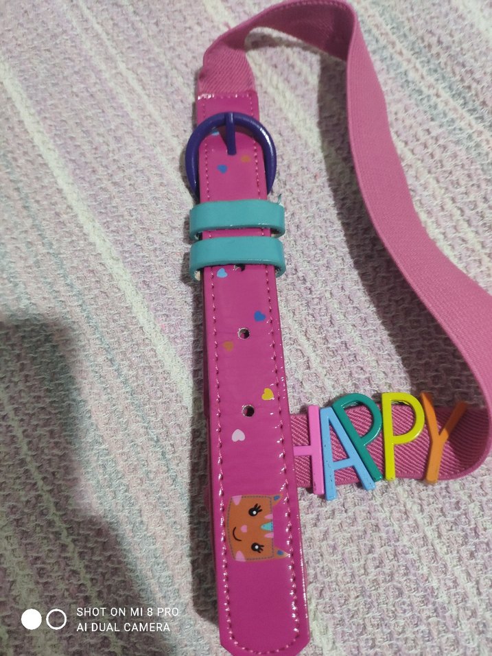 LCW Renkli Pembe kız çocuk kemeri - Görsel 3