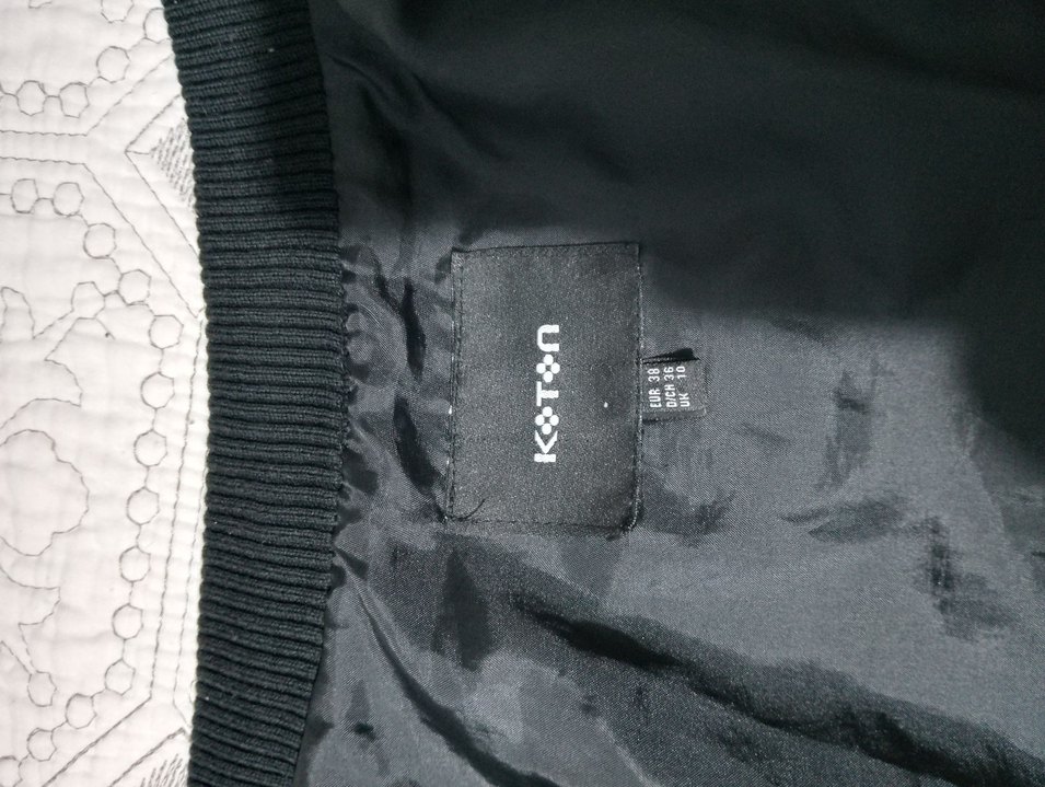 Çiçek Desenli Fermuarlı Kadın Ceket - Görsel 5