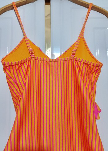 Penti Turuncu Çizgili Kız Mayo - Görsel 9