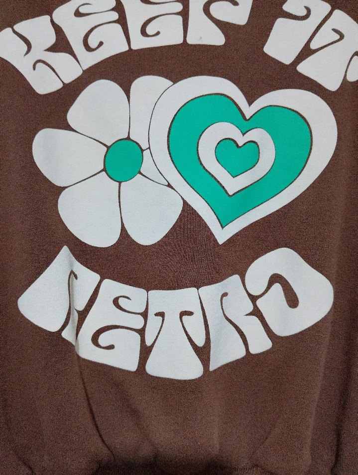 Düğmeli Kahverengi Sweatshirt Ceket - Görsel 3