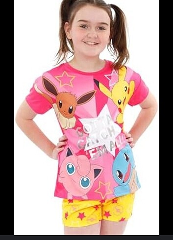 Pokemon marka kız çocuk t-shirt 