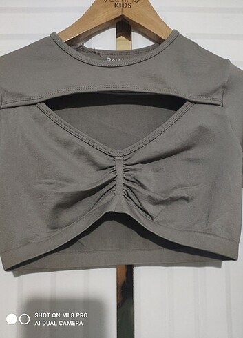 Bershka Bershka bayan crop bluz