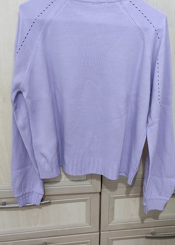 Lila Kadın Triko Kazak - Görsel 2