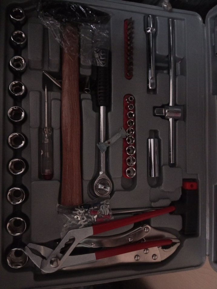 Gri ve Kırmızı Çok Amaçlı Tamir Seti - Görsel 3