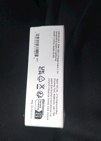 Apple USB-C 60W Şarj Kablosu 1m Beyaz - Görsel 3