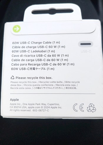 Apple USB-C 60W Şarj Kablosu 1m Beyaz - Görsel 2
