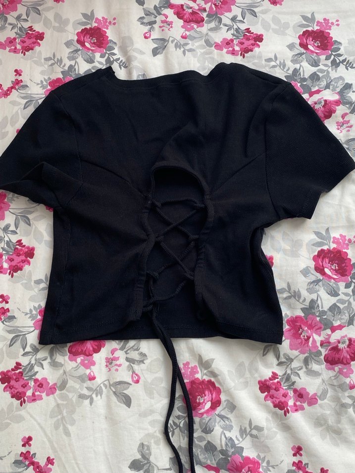 Siyah  Kısa Kollu Oversize - Görsel 2