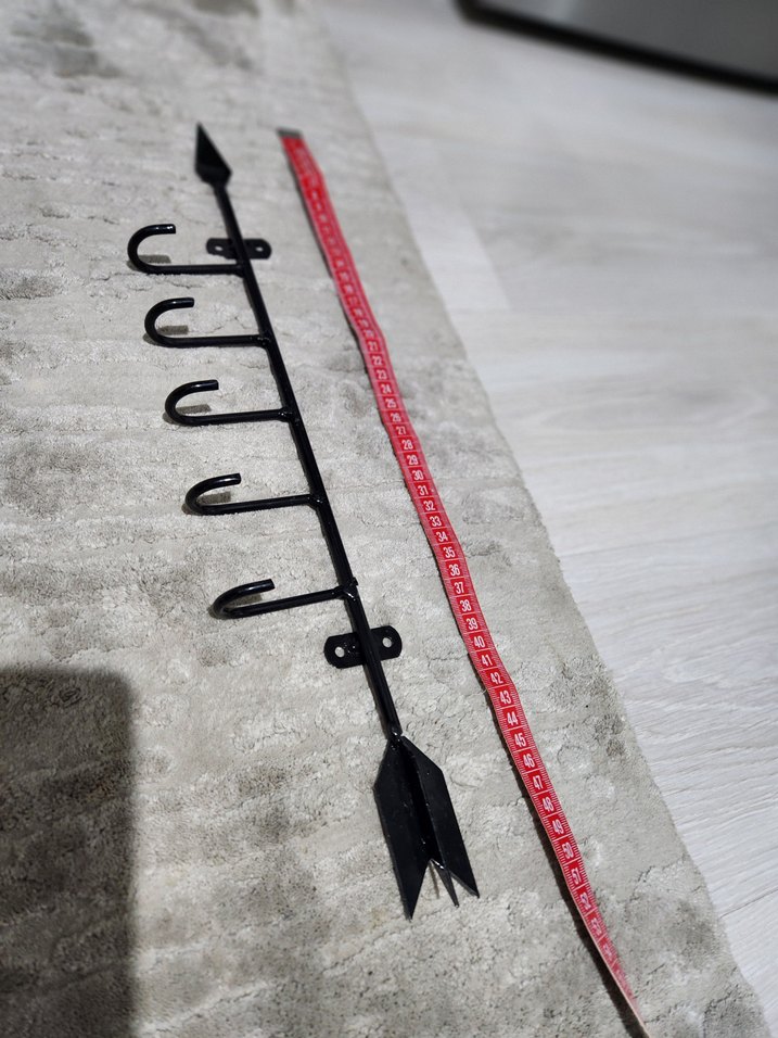 Kara Ok Desenli Siyah Duvar Askısı - Görsel 4