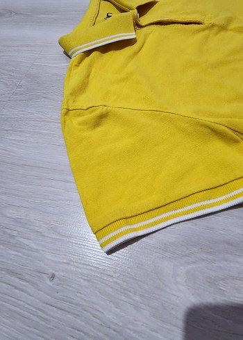 Sarı Erkek Polo Yaka Kısa Kollu Tişört - Görsel 4