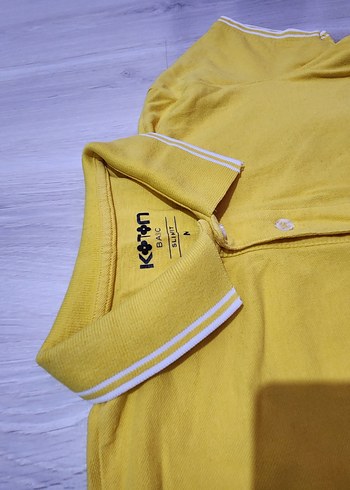 Sarı Erkek Polo Yaka Kısa Kollu Tişört - Görsel 2
