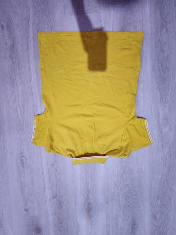 Sarı Erkek Polo Yaka Kısa Kollu Tişört - Görsel 3