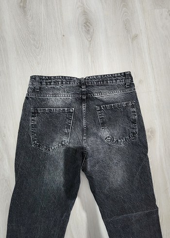Gri Denim Kot Pantolon - Görsel 6
