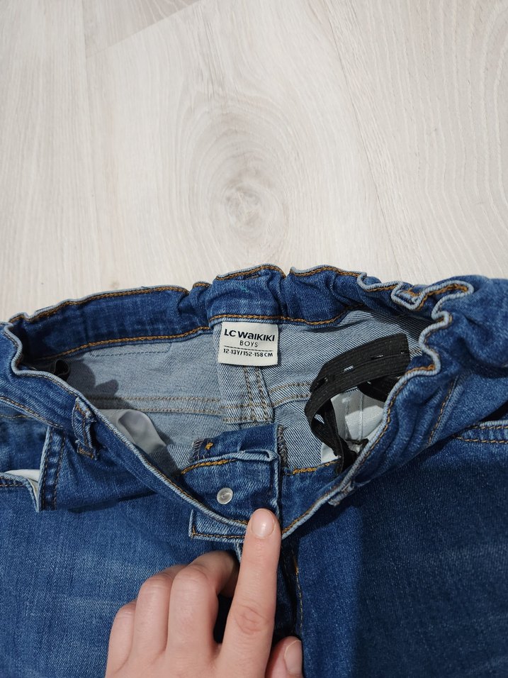 Erkek Çocuk Mavi Denim Pantolon - Görsel 3