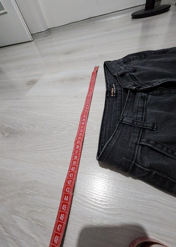 Siyah Jogger Bol Kesim Kemerli Erkek Kot Pantolon - Görsel 6