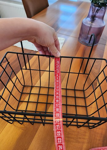 Siyah Metal Tel Sepet - Görsel 5