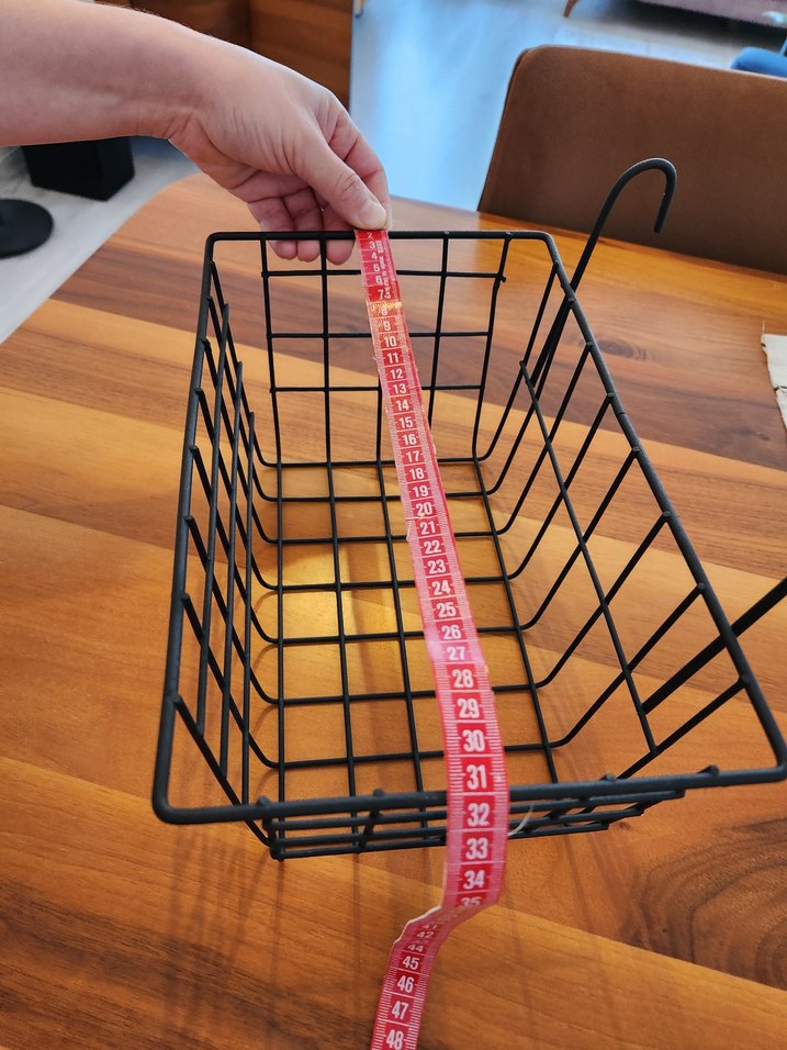 Siyah Metal Tel Sepet - Görsel 4