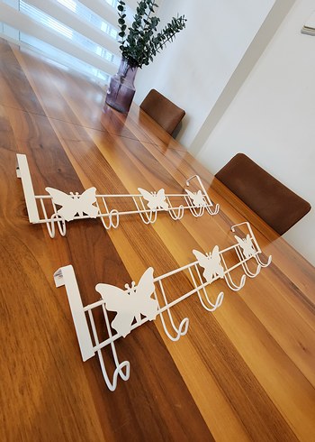 Beyaz Kelebekli Askılık - Görsel 3