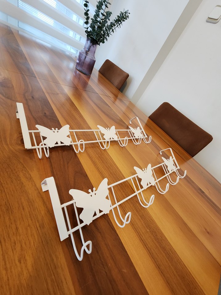 Beyaz Kelebekli Askılık - Görsel 3