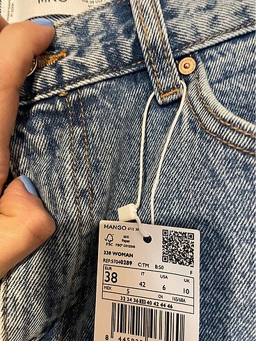 38 Beden Orjinal Mango kot şort