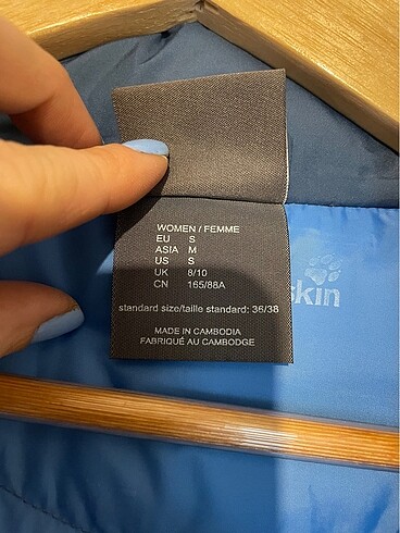 s Beden mavi Renk Orjinal jack wolfskin kar montu