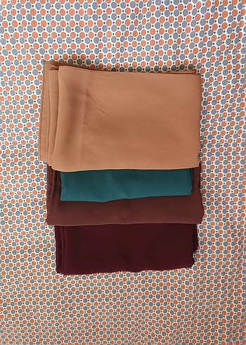 Drapeli Camel Renkli Sentetik Kumaş Şal