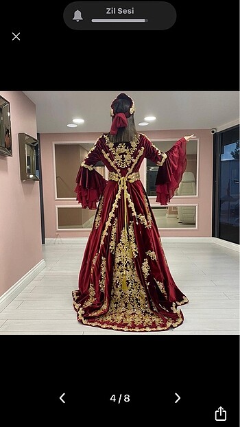38 Beden bordo Renk SATILIK KAFTAN/BİNDALLI