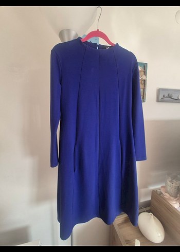 parlement mavisi elbise - Görsel 3