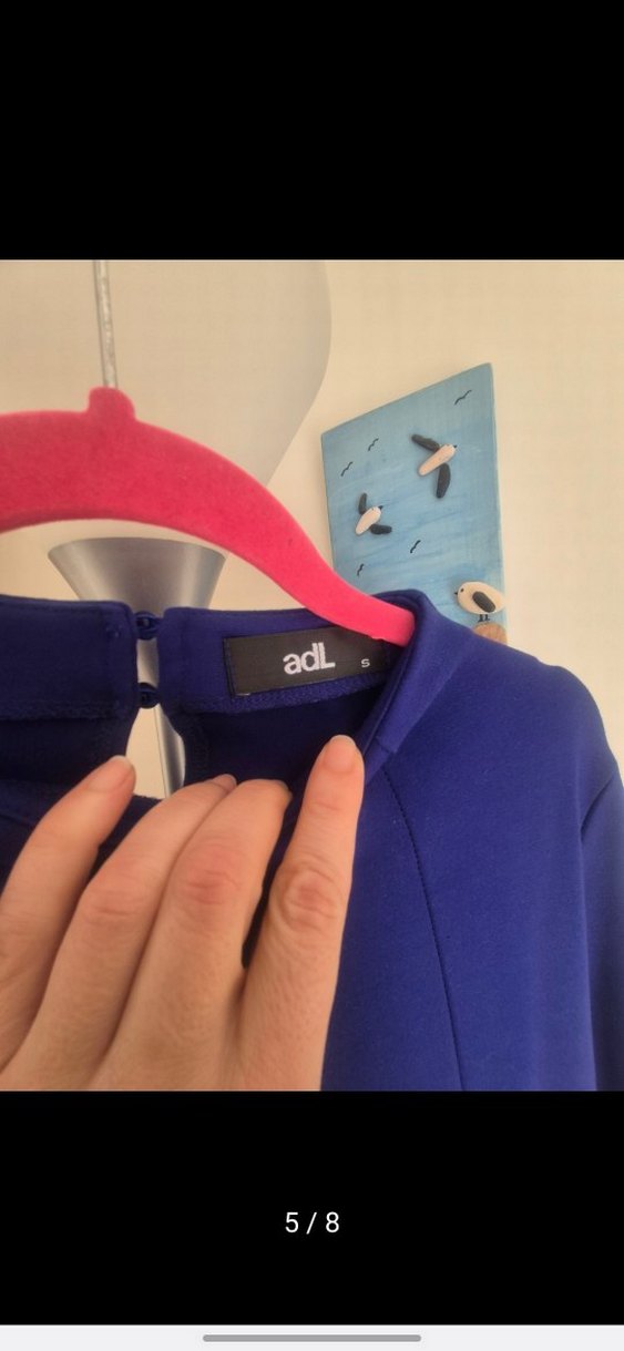 parlement mavisi elbise - Görsel 5