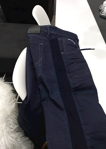 Jack Jones lacivert Düğmeli Bol Kesim Denim Jean - Görsel 8