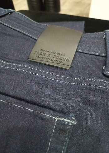 Jack Jones lacivert Düğmeli Bol Kesim Denim Jean - Görsel 4