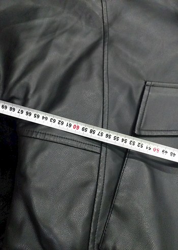 Siyah Kürklü Deri Kadın Biker Ceket - Görsel 7