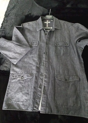 Ted Baker Gri Denim Erkek Gömlek - Görsel 3