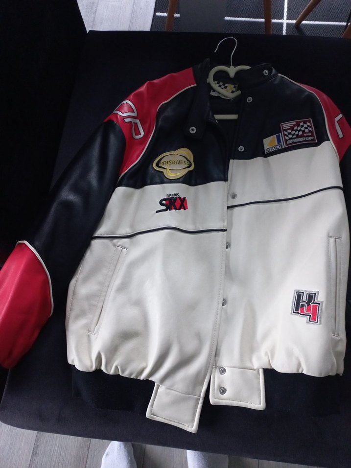 Bershka Kırmızı Biker Deri Ceket - Görsel 2