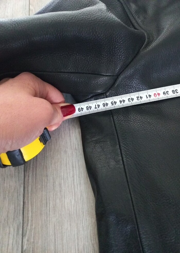 H&M Hakiki deri ceket - Görsel 3