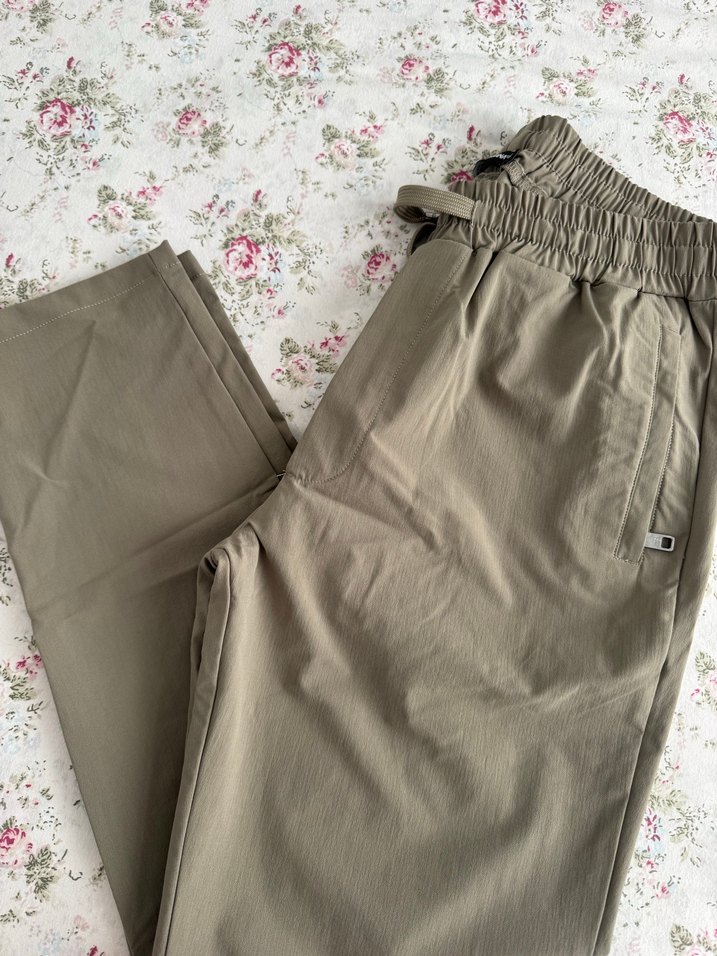 Beli Lastikli yeşil erkek pantolon 56 beden birebir üründür - Görsel 3