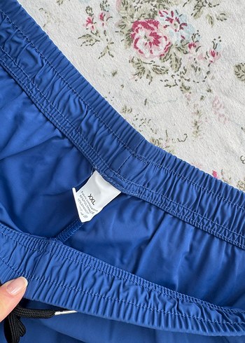 Erkek  Mavi Rahat Kesim Fermuarlı Pantolon - Görsel 2