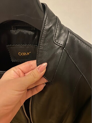 s Beden siyah Renk Gerçek Deri Hiç Giyilmemiş Deri Ceket