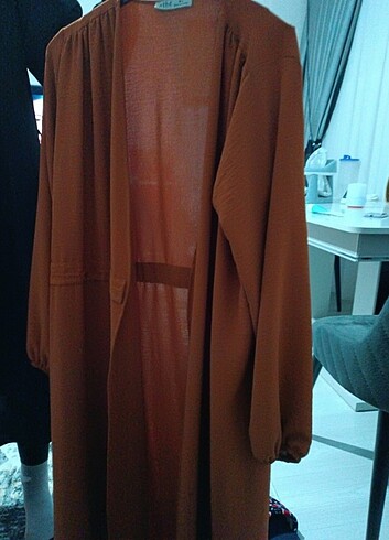 diğer Beden turuncu Renk Uzun giy çık gömlek tarzı
