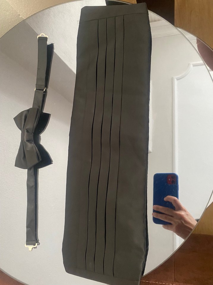 Klasik Siyah Erkek Papyon ve Kuşak Seti - Görsel 3