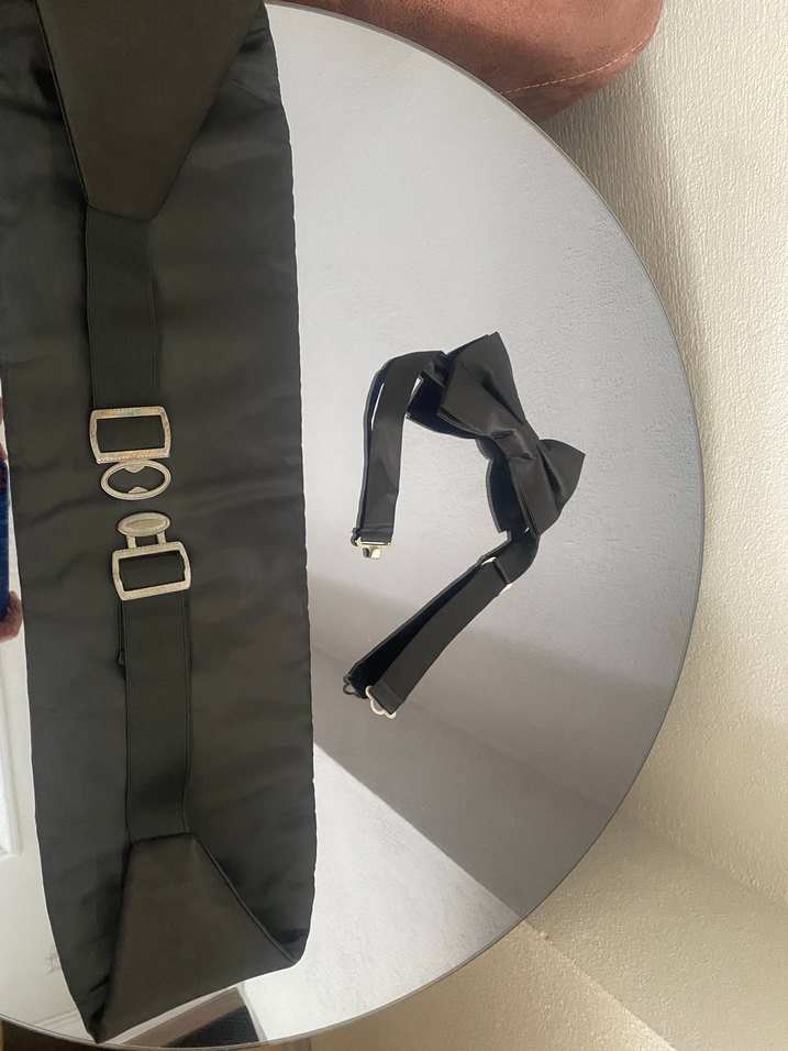 Klasik Siyah Erkek Papyon ve Kuşak Seti - Görsel 4