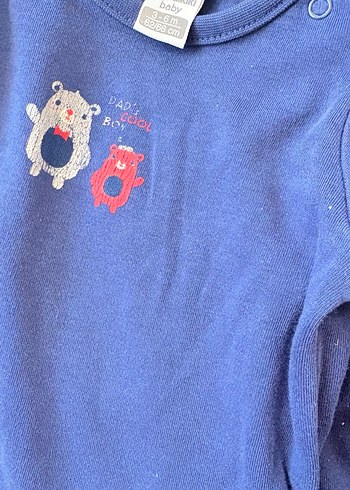 Mavi Uzun Kollu Bebek Body - Görsel 6