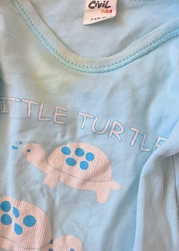 Mavi Uzun Kollu Bebek Body - Görsel 4